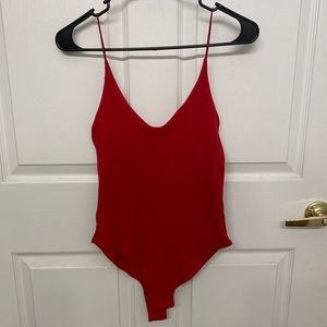 Red bodysuit
